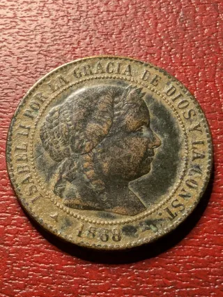 Isabel II 2 1/2 céntimos 1868 Segovia