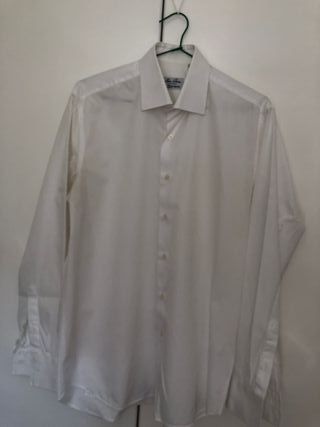 Camisa de vestir blanca caballero