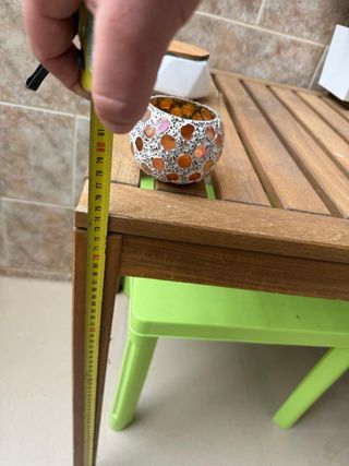 Conjunto Terraza Teka  mesa y dos sillas