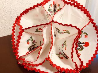 Panera tela gallo portugués y Pato mimbre