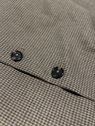 Falda de cuadros marrón y gris