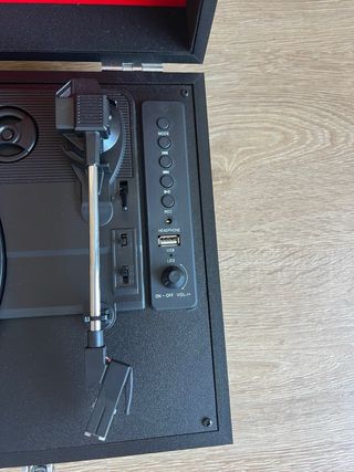 Tocadiscos Vintage Negro