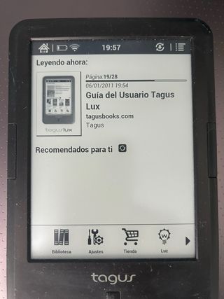 Ebook Tagus Lux Negro con LUZ “LEER DESCRIPCIÓN “