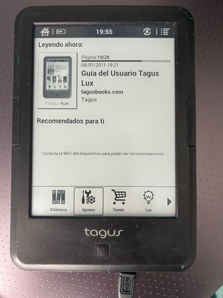Ebook Tagus Lux Negro con LUZ “LEER DESCRIPCIÓN “