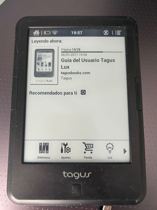 Ebook Tagus Lux Negro con LUZ “LEER DESCRIPCIÓN “