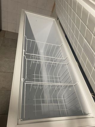 Arcón congelador grande blanco 1,70m