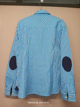 Camisa de vestir para mujer de cuadros