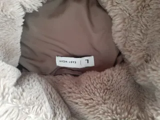 Chaquetón corto beige/marrón