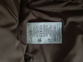 Chaquetón corto beige/marrón