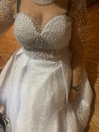Vestido de Novia Perlas y Lentejuelas