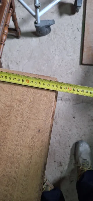 Mesa y 4 Sillas Antiguas Madera