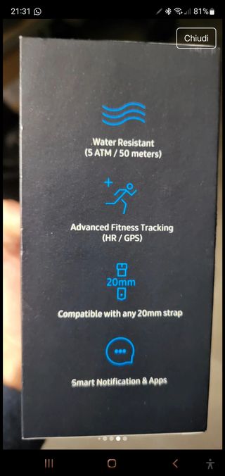 Samsung Gear Sport Smartwatch Nero/Verde