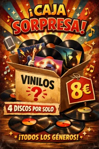 Caja Sorpresa Vinilos - 4 Discos LP + 1 sencillo