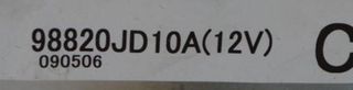Centralita Airbag Nissan 61289-98820JD10A Qashqai