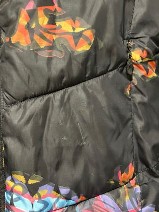 Abrigo Puffer Desigual Estampado Talla M