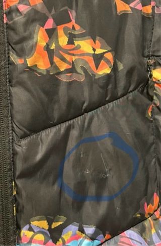 Abrigo Puffer Desigual Estampado Talla M