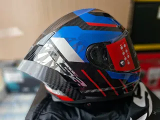 Casco Integral Dragon Trax Azul Rojo