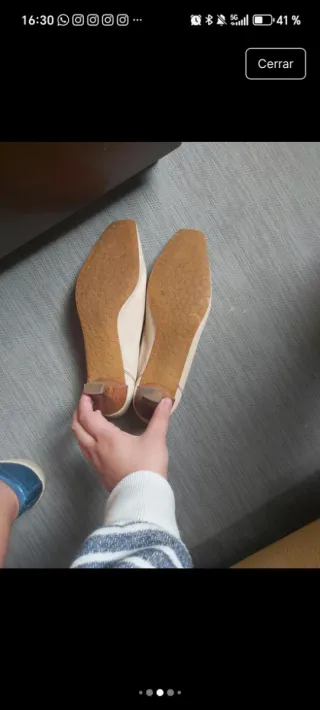 Zapatos beige