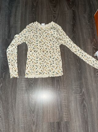 Camiseta floral manga larga (13-14Y)