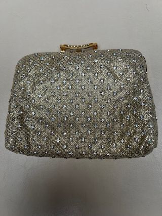 Bolso clutch de fiesta con cristales Swarovski