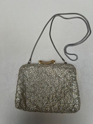 Bolso clutch de fiesta con cristales Swarovski