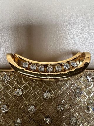 Bolso clutch de fiesta con cristales Swarovski