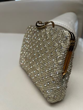 Bolso clutch de fiesta con cristales Swarovski