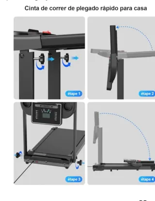 Cinta de correr plegable 38x100cm