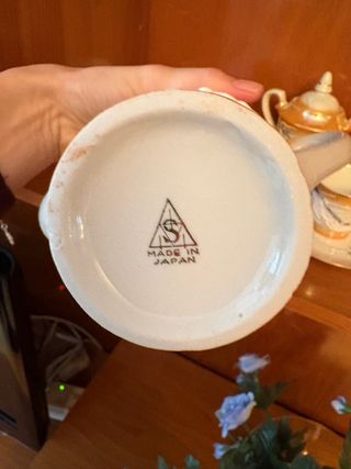 Juego de café porcelana japonesa con litofania