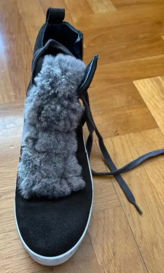 Zapatillas Botín Mujer Negro/Gris