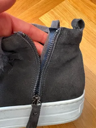 Zapatillas Botín Mujer Negro/Gris