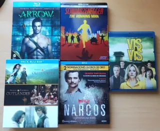 Lote Blu-ray: Arrow, Narcos, Outlander y más