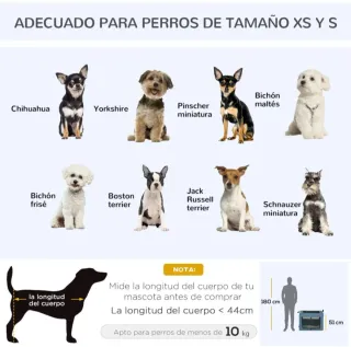 Transportín Perros y Gatos Azul/Gris