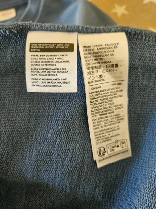 Sudadera Levis azul sin capucha
