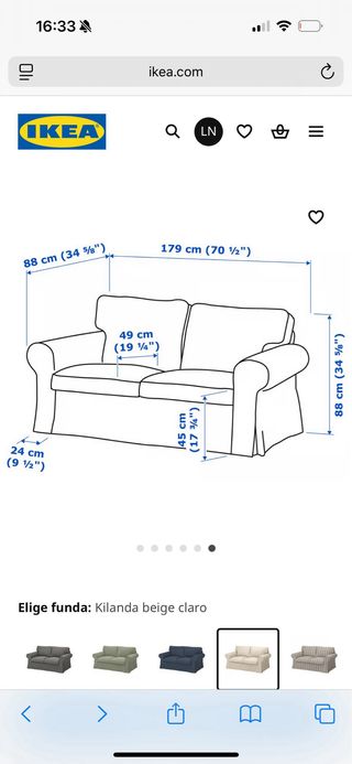DOS SOFAS POR 250€ - sofas de dos plazas ikea