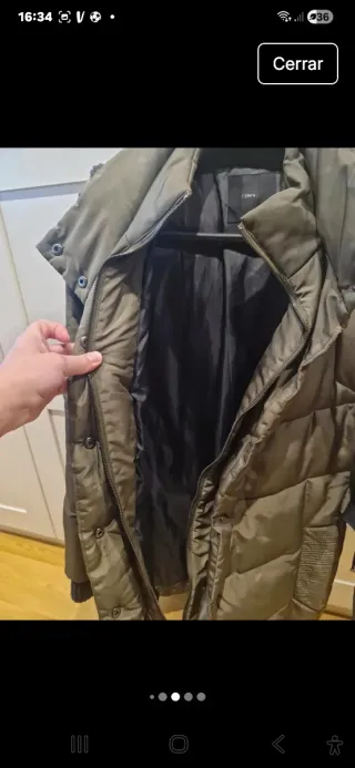 Abrigo plumas Sfera verde militar