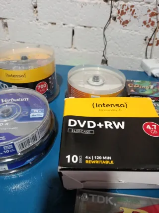 Pack CDs y DVDs vírgenes Intenso TDK Verbatim