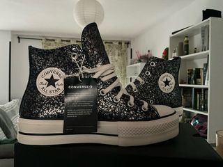 Zapatillas Converse plataforma glitter