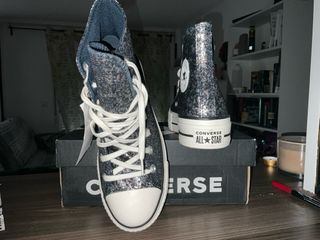 Zapatillas Converse plataforma glitter