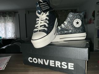 Zapatillas Converse plataforma glitter