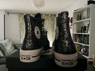 Zapatillas Converse plataforma glitter