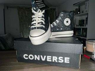 Zapatillas Converse plataforma glitter