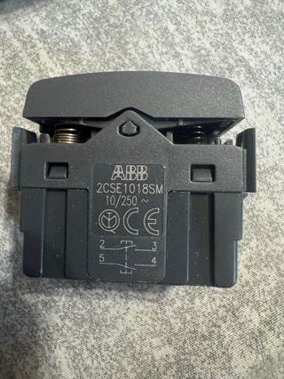 Pulsante ABB 1P Doppio NA 10A con Interbl.