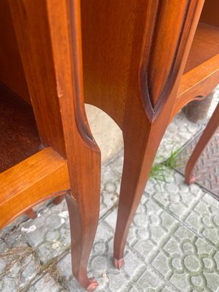 Pareja Mesitas Noche Estilo Luis XV Cerezo