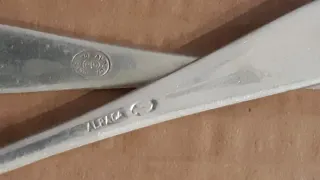 Juego de 12 cucharillas de postre de alpaca