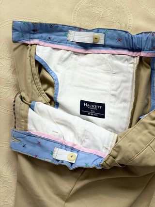 Pantalón chino niño Hackett beige 15/16 años.