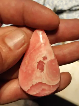 Colgante Rodocrosita Cabujón Piedra Preciosa