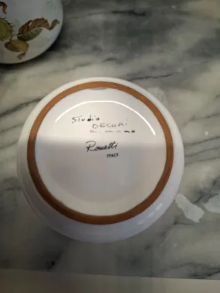 2 Barattoli Rometti Ceramica Legno