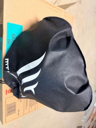 Casco de moto negro con visera TALLA M