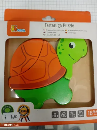 Puzzle tartaruga in legno VIGA